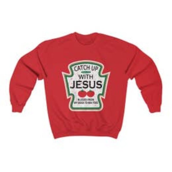 Tops - Catch Up with Jesus Sweatshirt